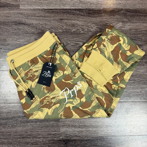 Prps Camo Logo Joggers Japan Beige/Army Men's Size 2XL Pants E00P606-BGE